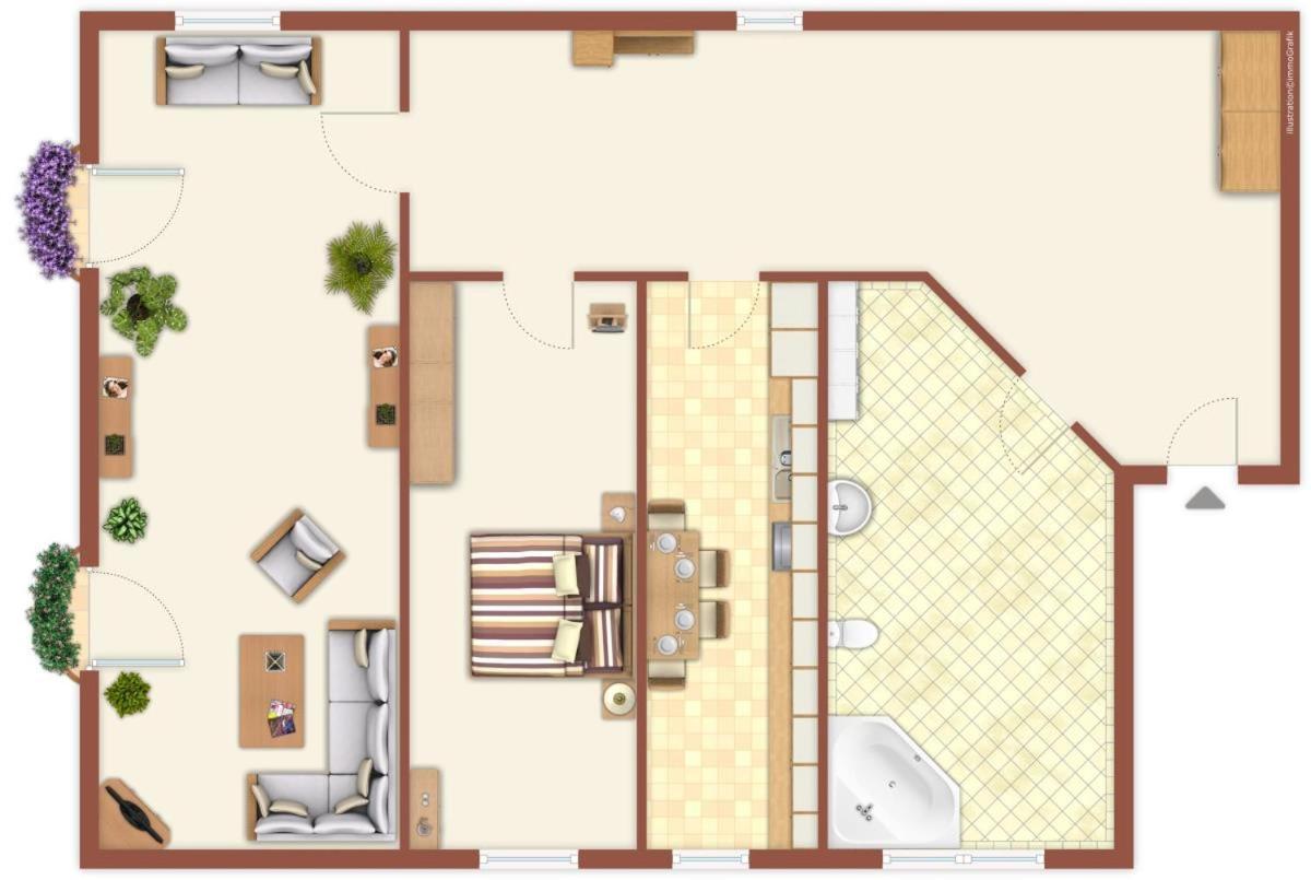 Kreuzliner Apartment รอสต็อค ภายนอก รูปภาพ
